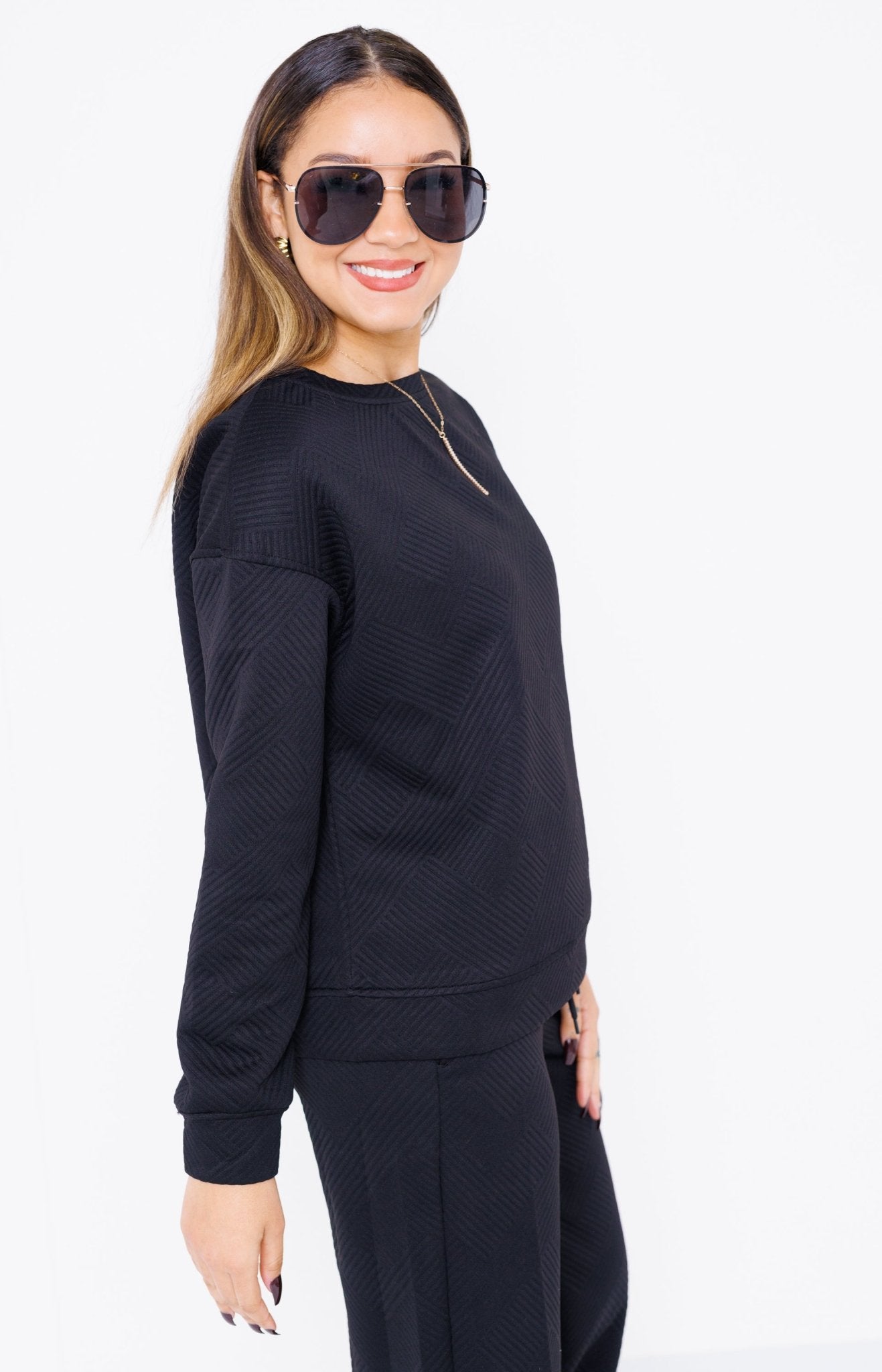 Plush Embrace Lounge Set, BLACK Sweaters Under $100 - 18L