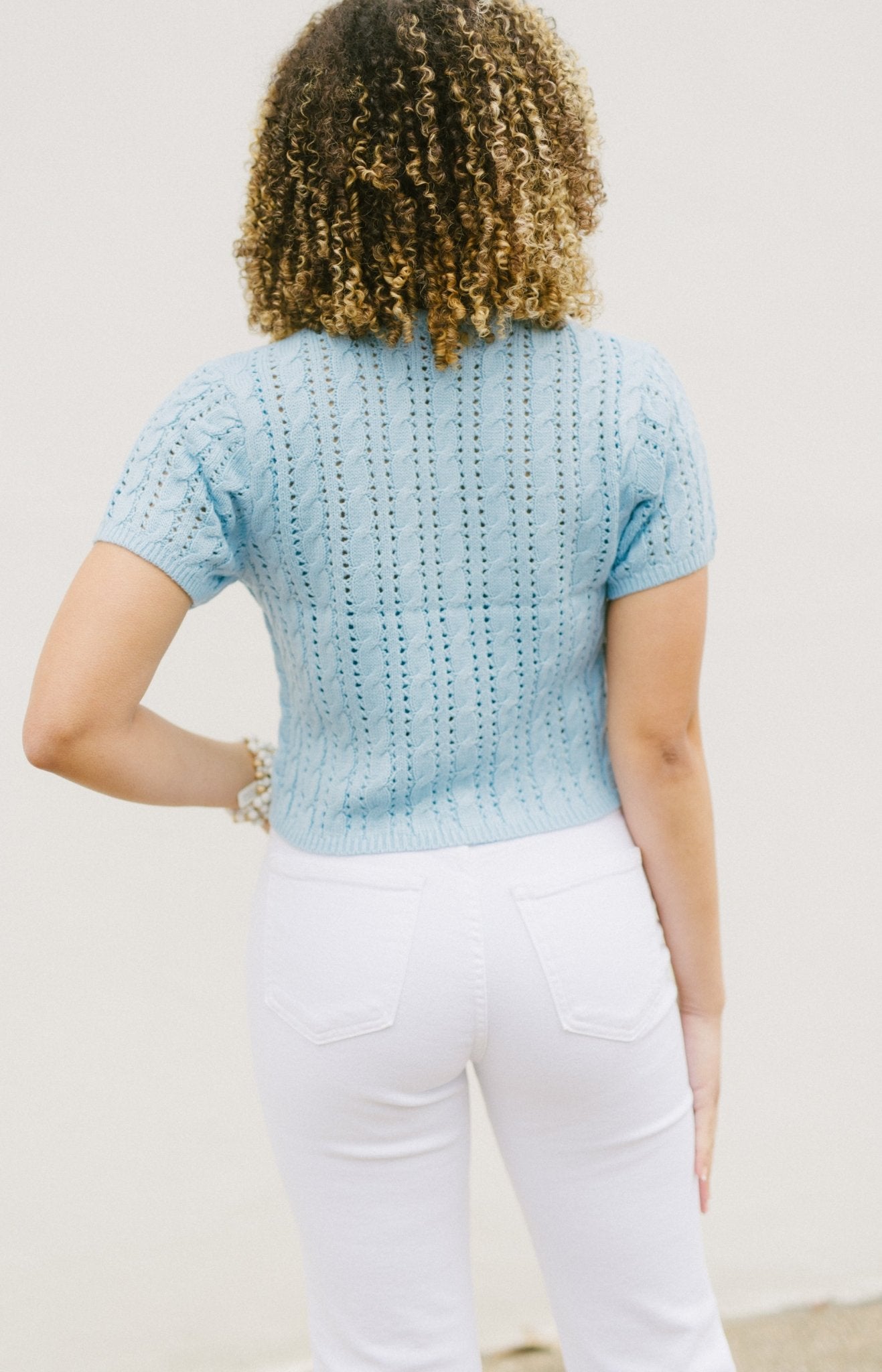 Preppy Comfort Sweater, BABY BLUE Tops Under 50- 15