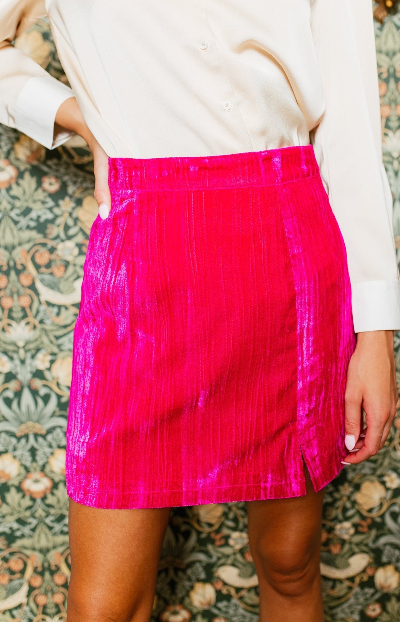 Radiant Presence Mini Skirt, HOT PINK Skirts - 33