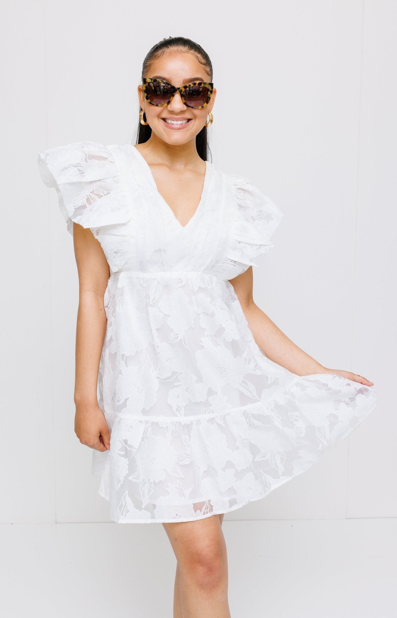 Sweet Dream Mini Dress, WHITE - HerringStones