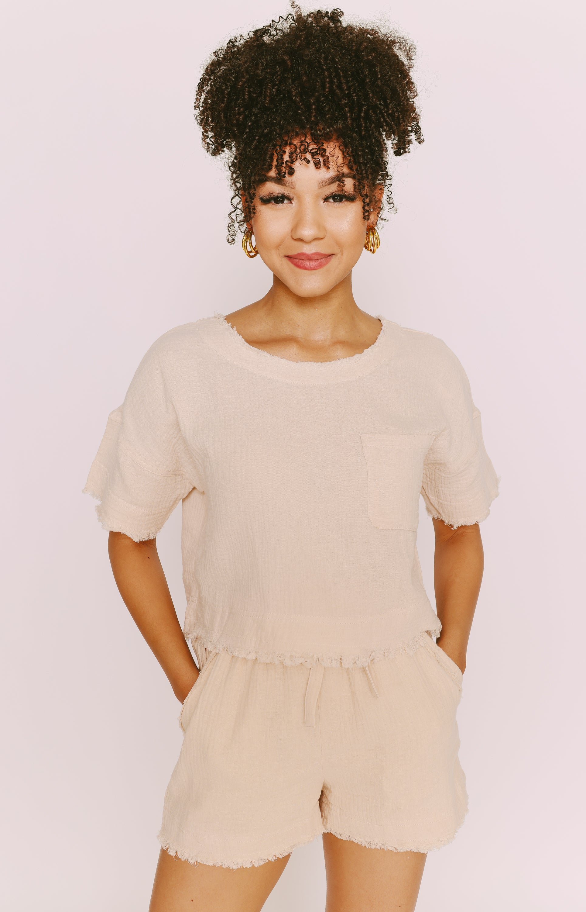Step Up Linen Top