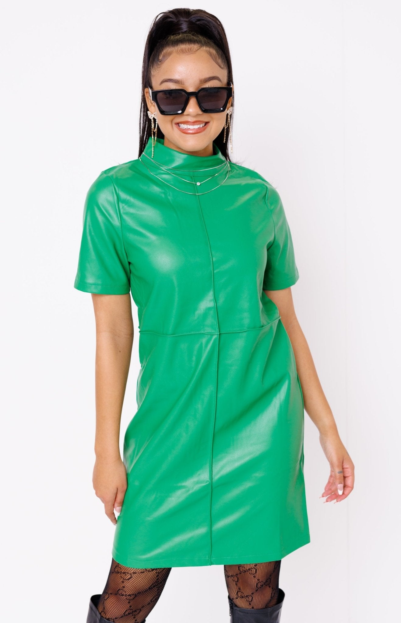 THML: Jolly Jade Dress, GREEN - HerringStones