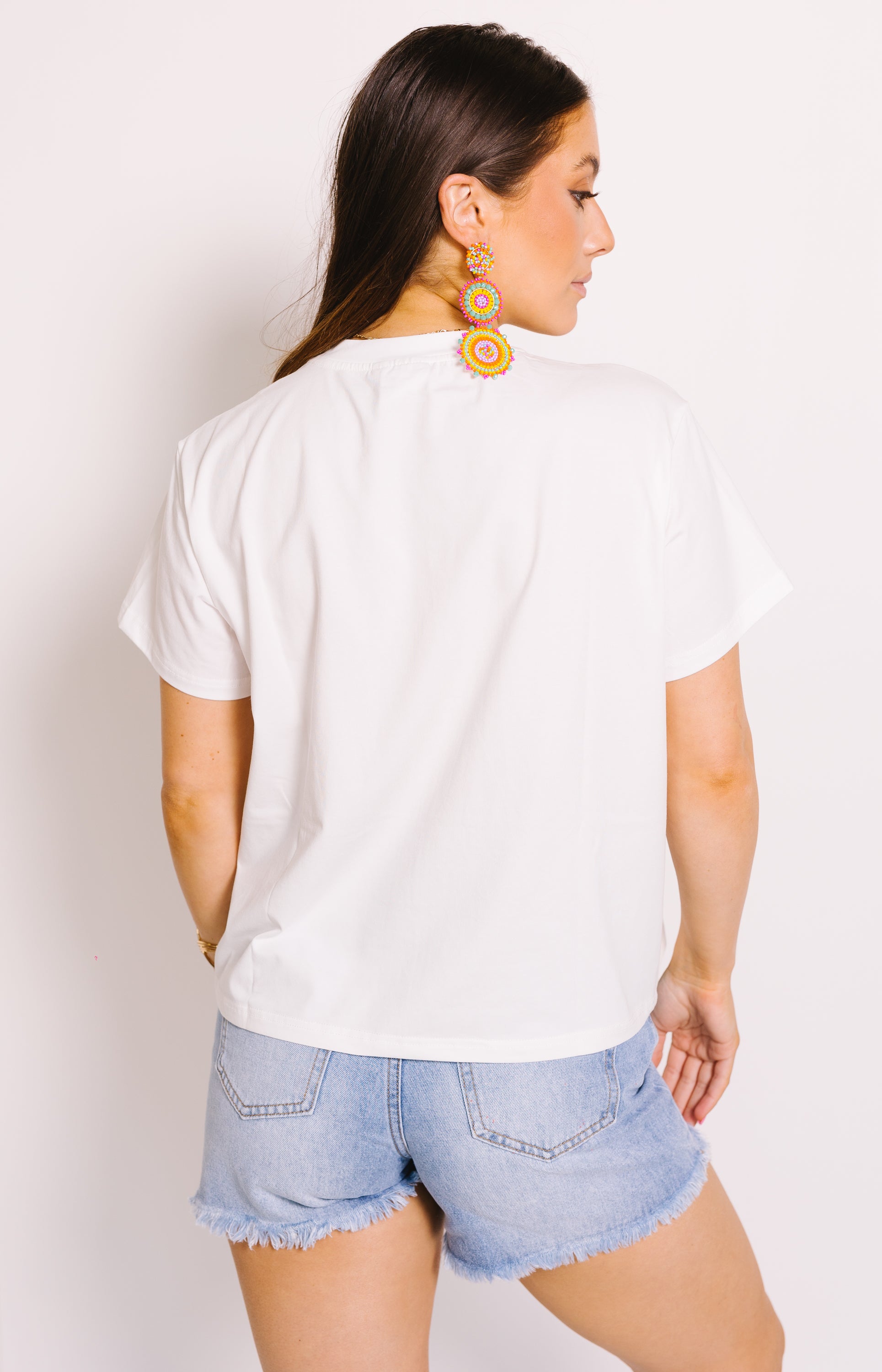 Queen Of Sparkles: Ranch Water Tee, WHITE