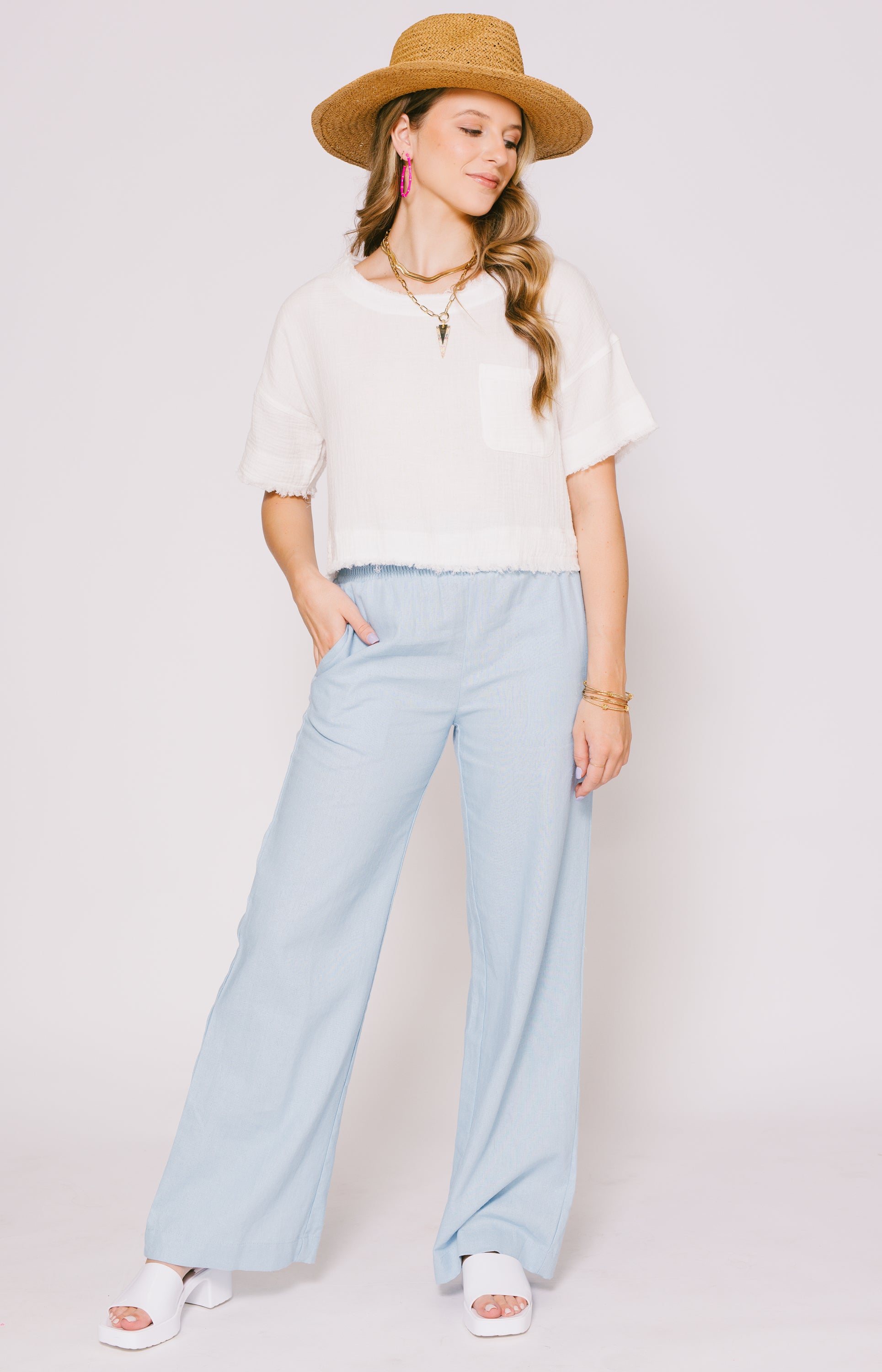 Step Up Linen Top