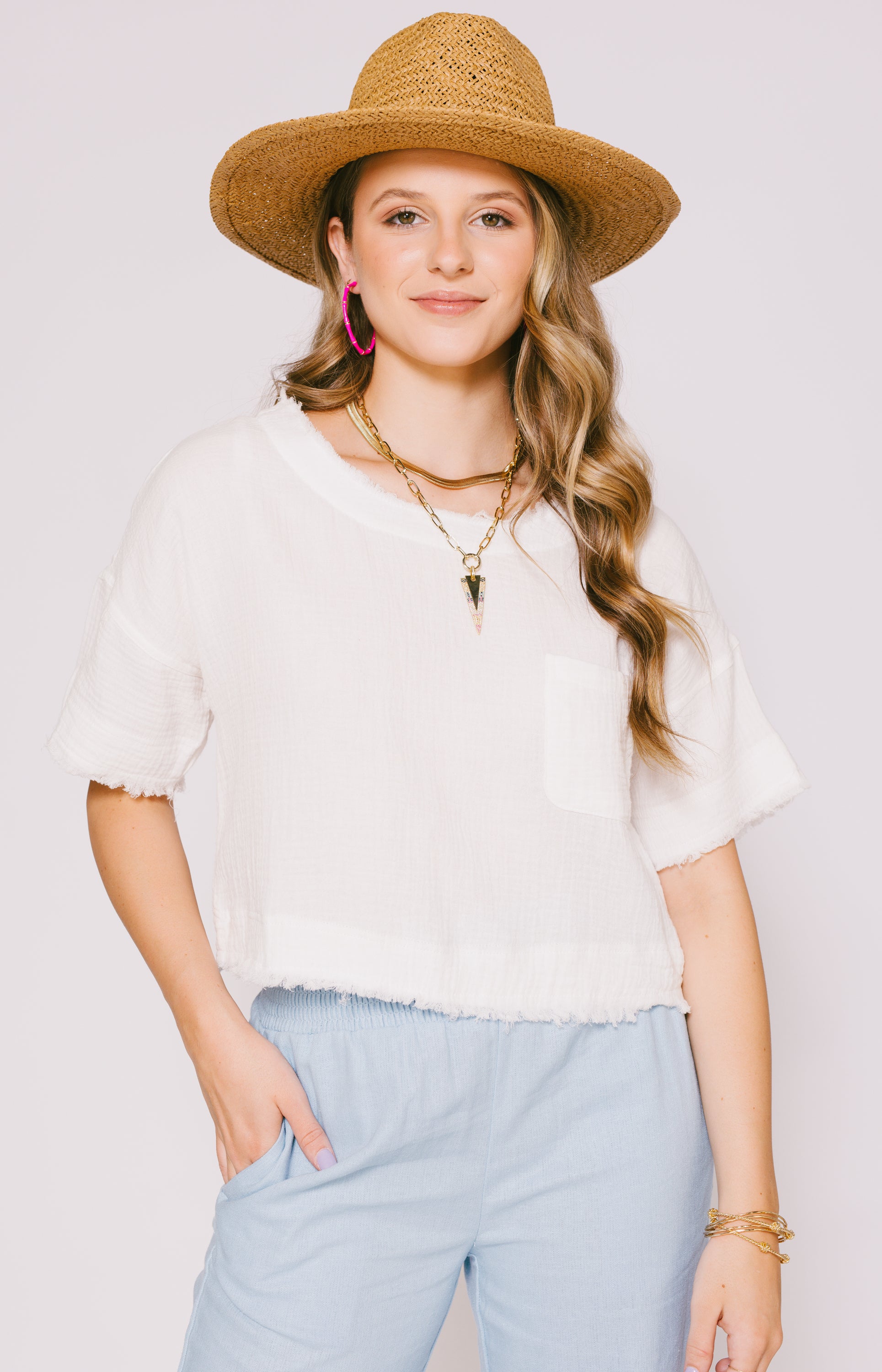 Step Up Linen Top