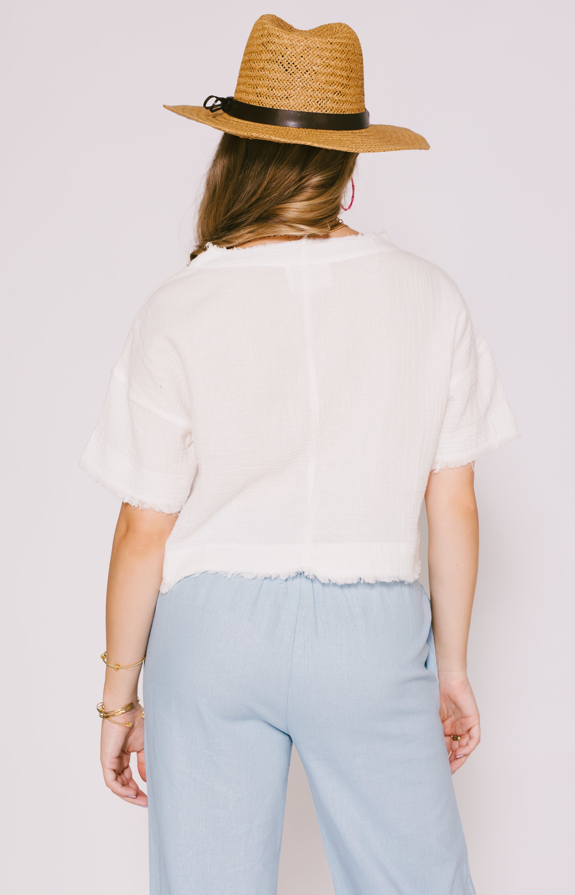 Step Up Linen Top
