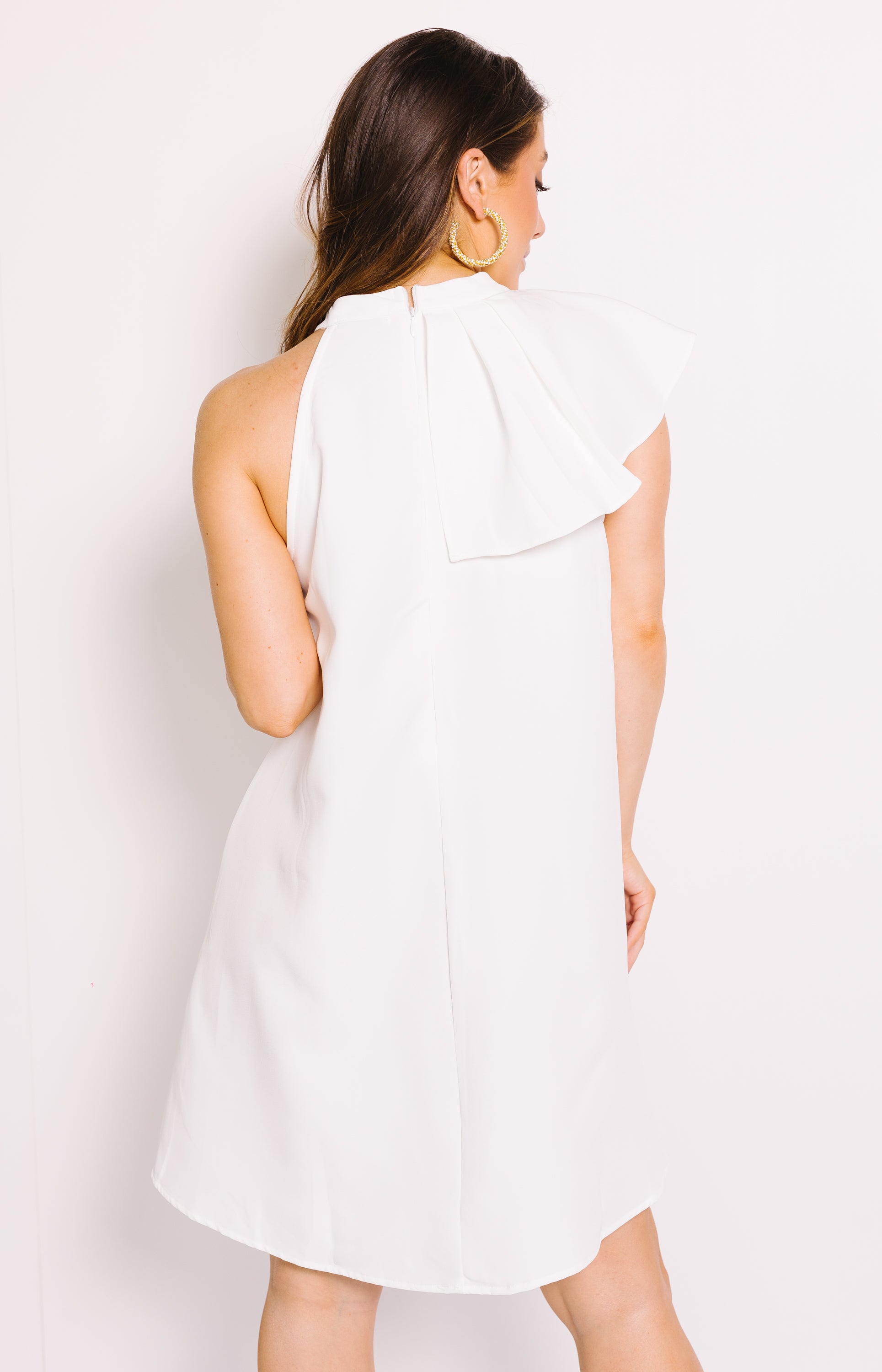 Serene Mini Dress, WHITE
